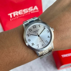 Reloj Tressa Sunday Hombre Malla y caja De acero