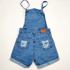 Macacão macaquito jardineira jeans infantil menina