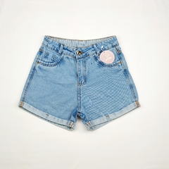 short infantil jeans menina