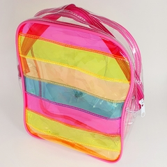 mochila infantil neon 