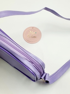 bolsa infantil roxa roxo alça ombro