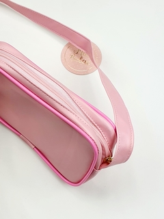 bolsa infantil rosa alça ombro