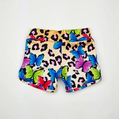 conjunto infantil feminino animal print borboletas