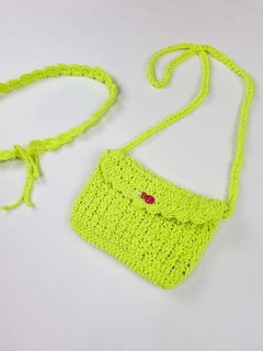 Kit bolsa infantil e cinto neon amarelo - comprar online