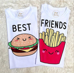 Blusa infantil Best friends para combinar com filhos e amigos