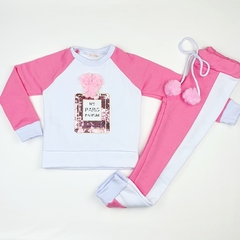 Conjunto infantil moletom perfume - comprar online