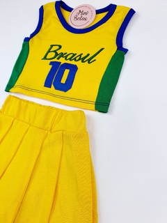 Conjunto infantil copa Brasil - Mini Belas