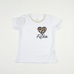 Blusa tal filha coração na internet