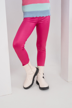 Calça legging infantil cirrê pink - comprar online