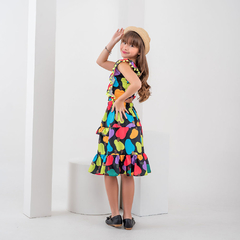 Conjunto infantil caju neon - Mini Belas