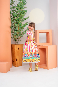 Vestido infantil junino LOL - comprar online