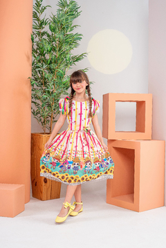 Vestido infantil junino LOL - Mini Belas