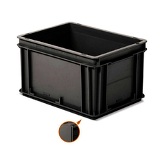 Caja Athena 40 x 30 x 22 cm Negra Manija Cerrada FAMI 4322A