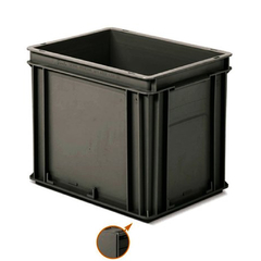 Caja Athena 40 x 30 x 32 cm Negra Manija Cerrada FAMI 4332A