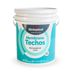 Membrana Techos Blanca 20 Kg Impermeabilizante acrílico para techados Sinteplast