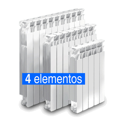 Radiador Calefacción Clan N500 X 4 Elementos Caldaia 1N500-4