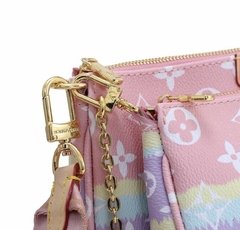 Multi pochete Rosa estampada Louis V. Premium - comprar online