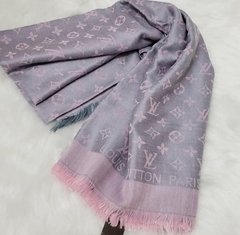 Pashmina Louis V. Rosa com cinza