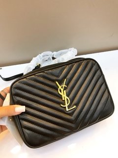 Bolsa YSL transversal preta