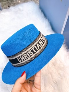 Chapéu azul Dior