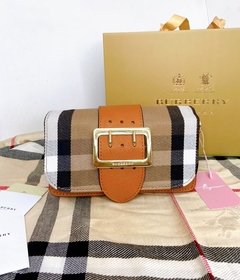 Bolsa premium couro legítimo média HAMPSHIRE VINTAGE CHECK LEATHER CROSS-BODY 24581 - comprar online