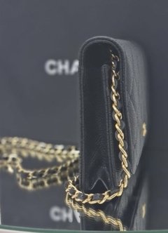 CHANEL WALLET ON CHAIN COURO LEGÍTIMO Caviar ferragem dourado linha premium - pigmeu