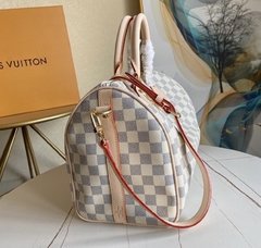 Speedy 30 Damier azur couro legítimo Louis V. - loja online