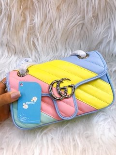 Bolsa GG Marmont 2.0 Pastel Multicolor Premium - loja online