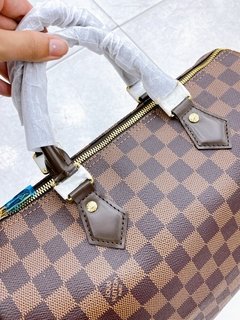 Speedy 30 damier couro legítimo Louis V.