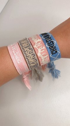 Bracelete de tecido JADIOR cinza estampado