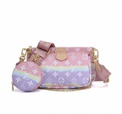 Multi pochete Rosa estampada Louis V. Premium - loja online