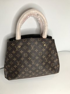 Louis V. Premium MONTAIGNE couro legítimo monogram Premium