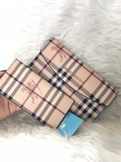 Carteira Burberry couro legítimo + porta cartão