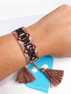 Bracelete JADIOR tecido nude estampado