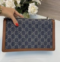 Bolsa GG DIONYSUS GG DENIM AZUL - pigmeu