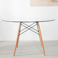 Juego de mesa con 4 sillas Eames blanca - tienda online