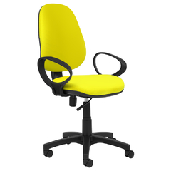 Silla de escritorio ergonómica color amarillo tienda de sillas