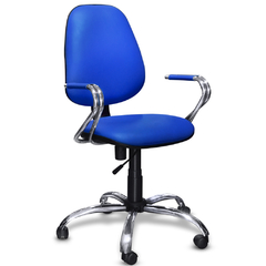 Silla de escritorio ergonómica color azul