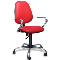 Silla de escritorio ergonómica color rojo