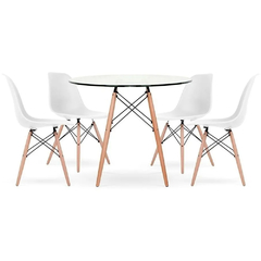 Juego de mesa y sillas eames