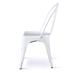 sillas de chapa blanco