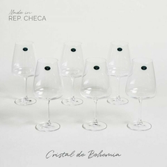 Set x6 Copas de Cristal - Bohemia Corvus - 750 ml