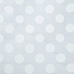 Cortina de baño - Organza blanca DOTS - 1.80 X 1.80 mts