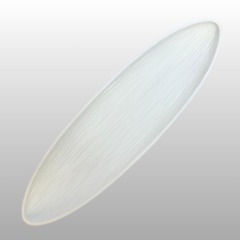 Bandeja de Madera - Oval - 60x17 cm - Blanco - comprar online