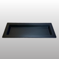 Bandeja de Madera - Rectangular - 51x20 cm - Negro - comprar online