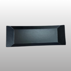 Bandeja de Madera - Rectangular Fina - 30x11cm - Negra