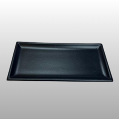 Bandeja de Madera - Rectangular - 28x14cm - Negra