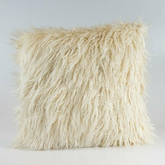 Funda de almohadón - Pelo Oveja 2 caras - 43x43 - Natural