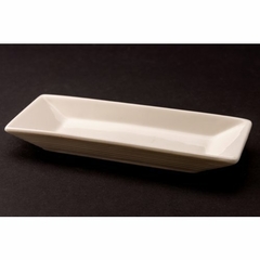 Copetinero - Bandeja Rectangular - Porcelana Blanca - 17 cm largo x 6.4 cm prof. x 2.2 cm alto