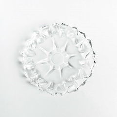 Plato de Vidrio - Con Relieve - 17 cm